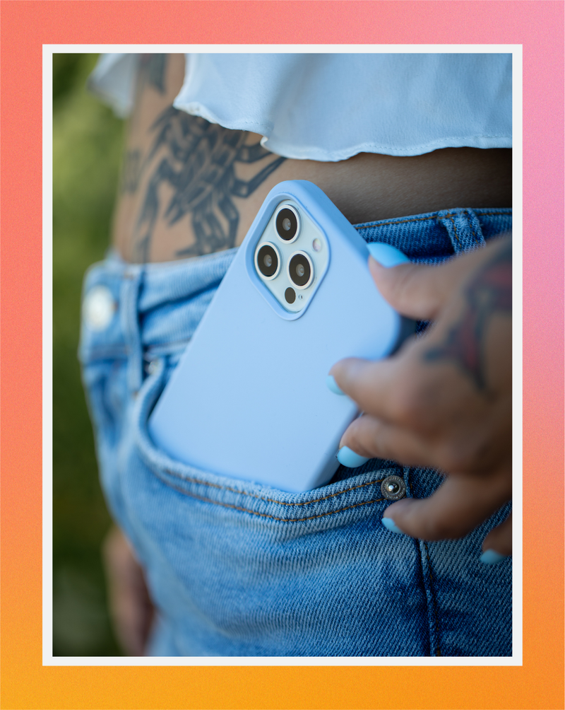 Pastel Blue iPhone Case