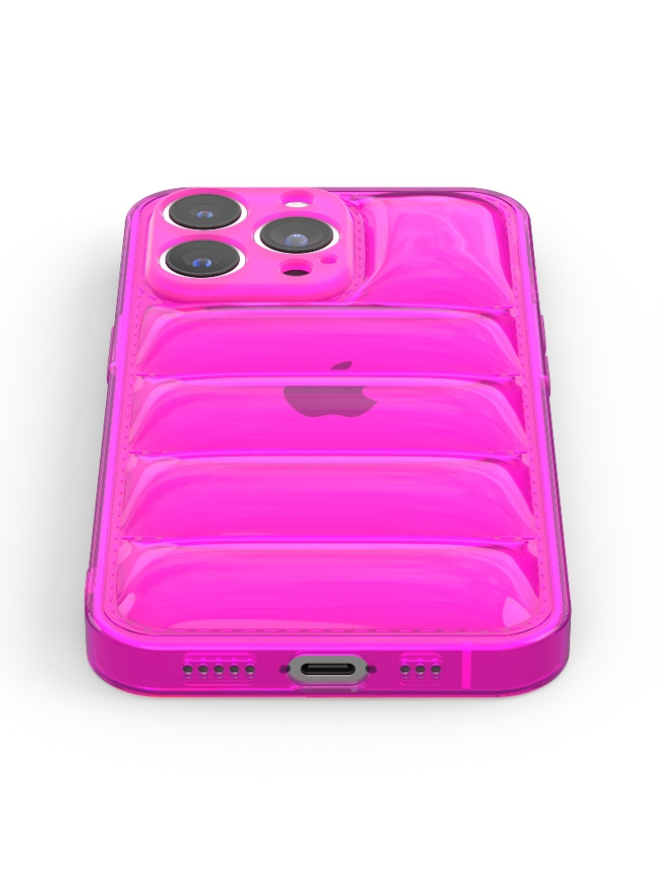 Neon Pink Puffer iPhone Case