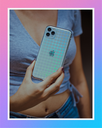 Holographic Grid iPhone Case