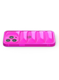 Neon Pink Puffer iPhone Case