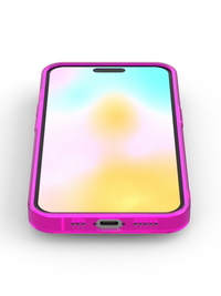 Neon Pink Puffer iPhone Case