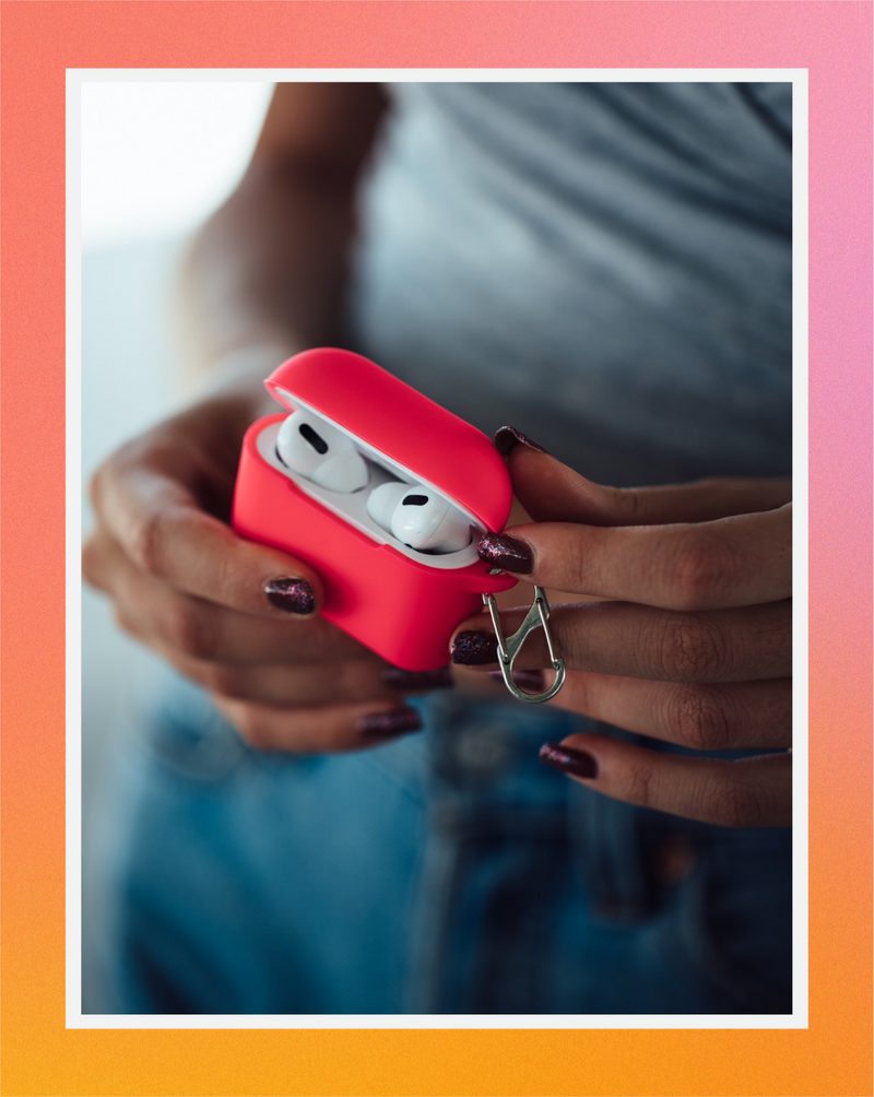 Neon Pink AirPods Case
