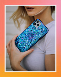 Cosmic Holographic Kaleidoscope iPhone Case