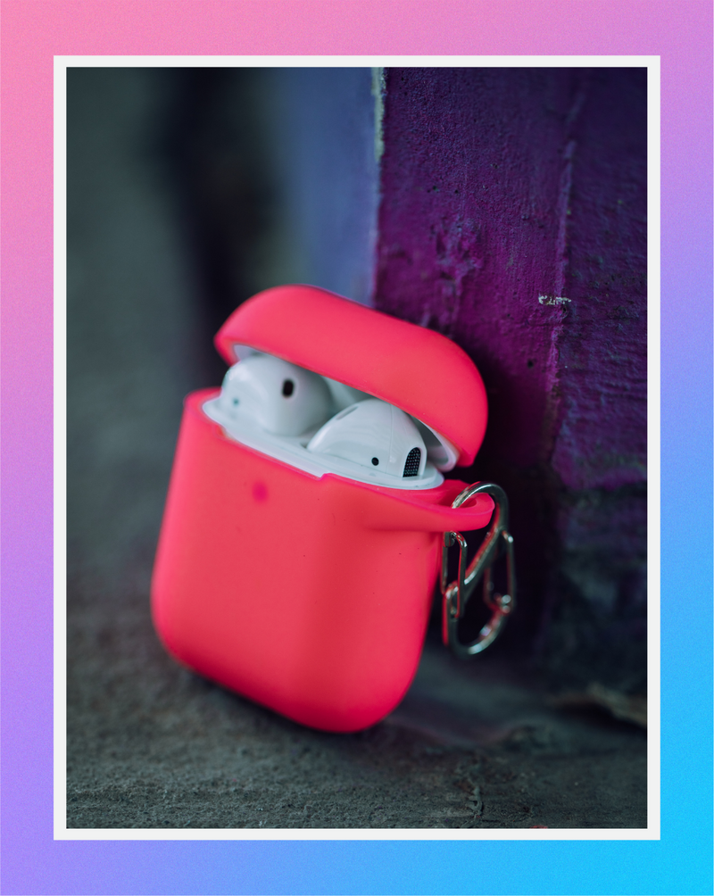 Neon Pink AirPods Case