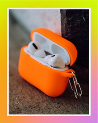 Neon Orange AirPods Case