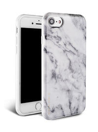 White Polished Marble iPhone Case