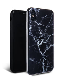 Black Polished Marble iPhone Case