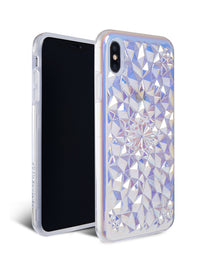 Clear Cosmic Holographic Kaleidoscope iPhone Case