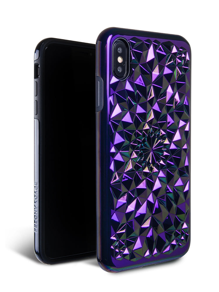Cosmic Holographic Kaleidoscope iPhone Case