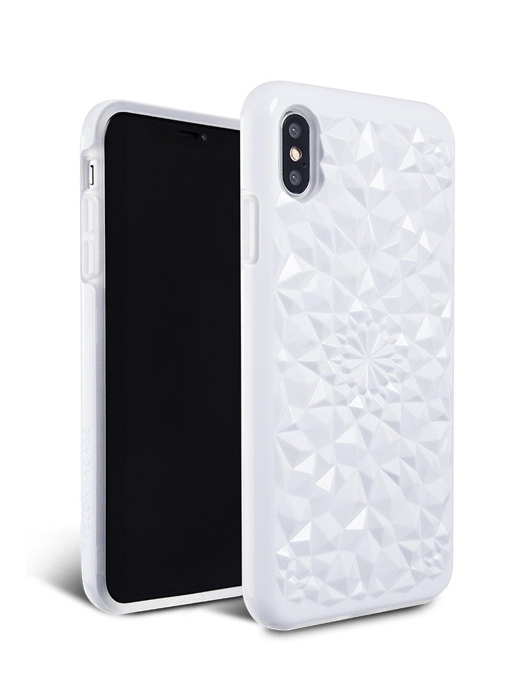 Gloss White Kaleidoscope iPhone Case