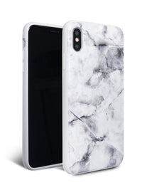 White Polished Marble iPhone Case