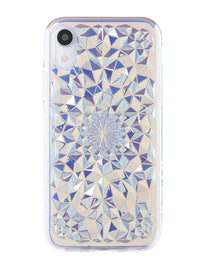 Clear Cosmic Holographic Kaleidoscope iPhone Case