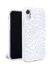 Gloss White Kaleidoscope iPhone Case