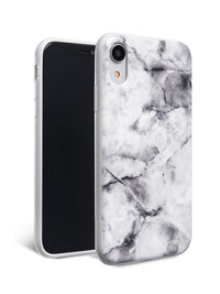 White Polished Marble iPhone Case