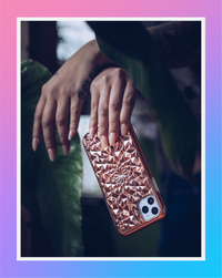 Rose Gold Kaleidoscope iPhone Case