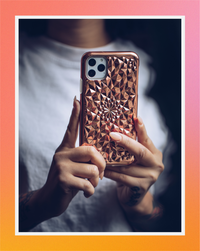 Rose Gold Kaleidoscope iPhone Case