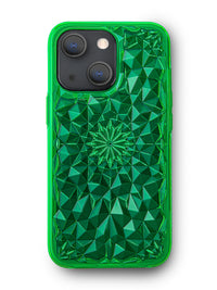 Neon Green Kaleidoscope iPhone Case
