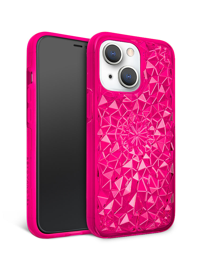 Neon Pink Kaleidoscope iPhone Case