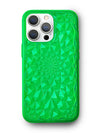 Neon Green Kaleidoscope iPhone Case