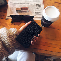 Matte Black Kaleidoscope iPhone Case
