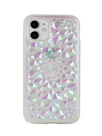 Clear Cosmic Holographic Kaleidoscope iPhone Case