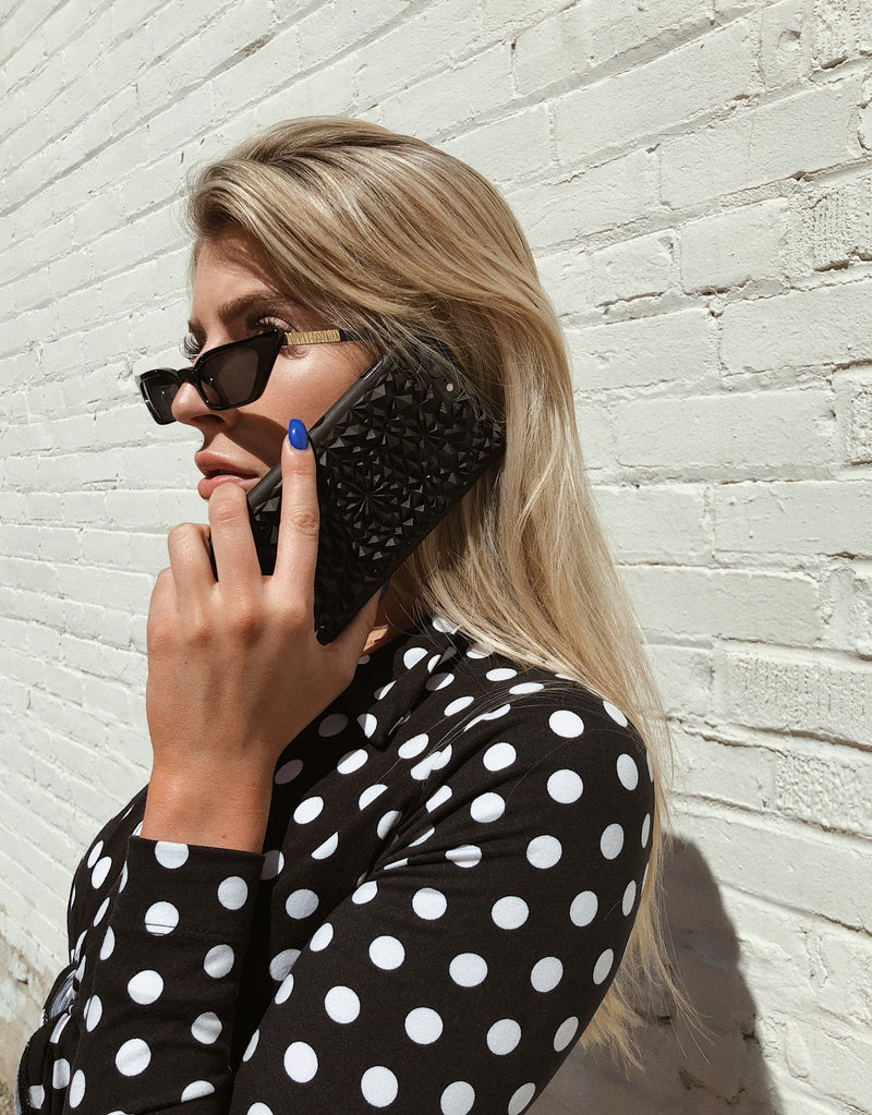 Matte Black Kaleidoscope iPhone Case