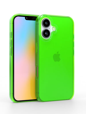 Neon Green Crystal Clear iPhone Case