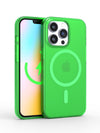 Neon Green Crystal Clear iPhone Case