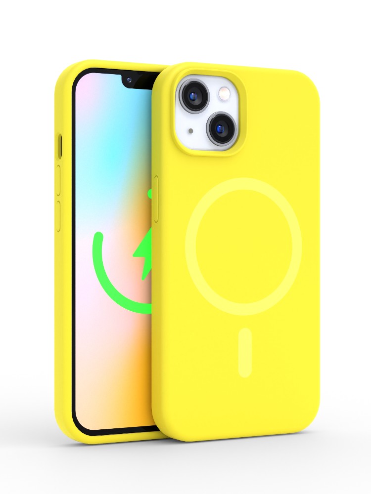 Neon Yellow Silicone iPhone Case iPhone 13 Pro / Non MagSafe Neon Yellow Silicone iPhone Case iPhone 13 Pro / Non MagSafe