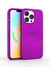 Neon Purple Crystal Clear iPhone Case