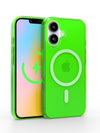 Neon Green Crystal Clear iPhone Case