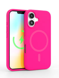 Neon Pink Silicone iPhone Case