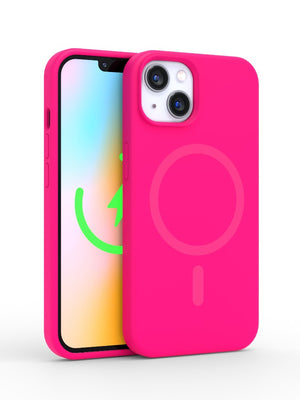 Neon Pink Silicone iPhone Case