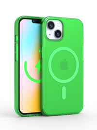 Neon Green Crystal Clear iPhone Case