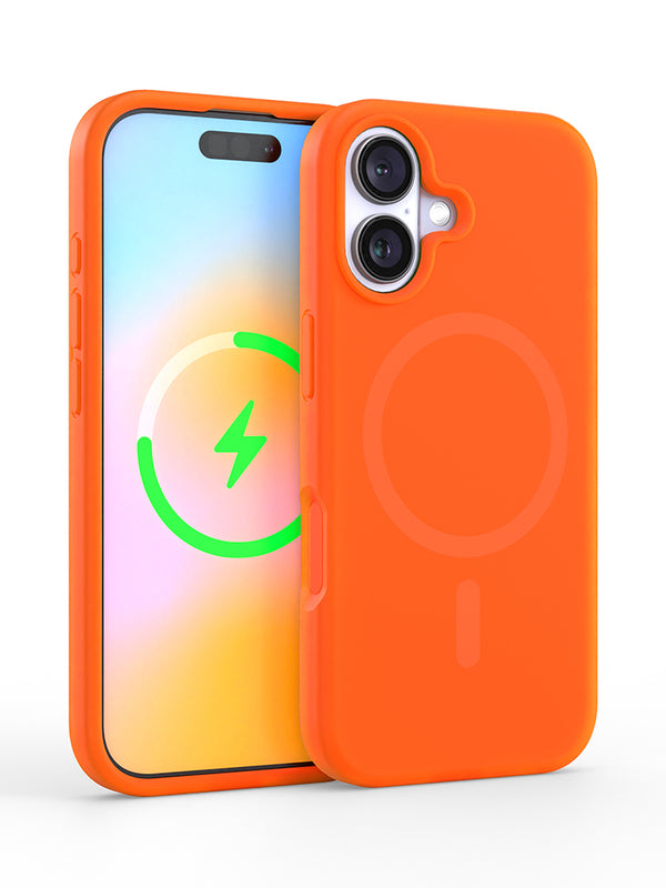 Neon Orange Silicone iPhone Case
