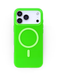 Neon Green Crystal Clear iPhone Case