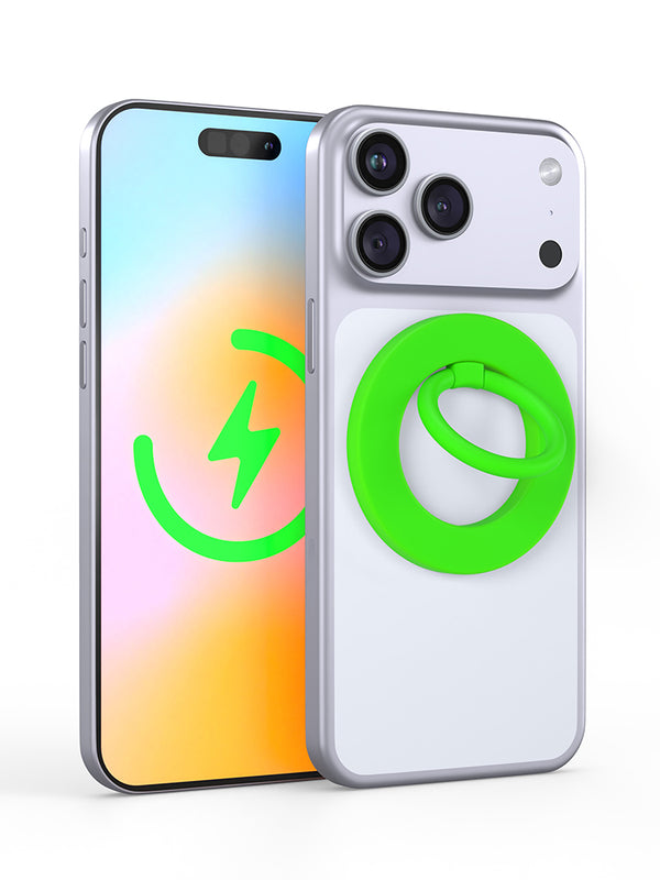 Neon Green MagSafe Ring Grip and Stand