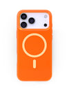Neon Orange Crystal Clear iPhone Case