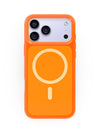 Neon Orange Crystal Clear iPhone Case