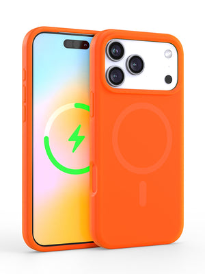 Neon Orange Silicone iPhone Case