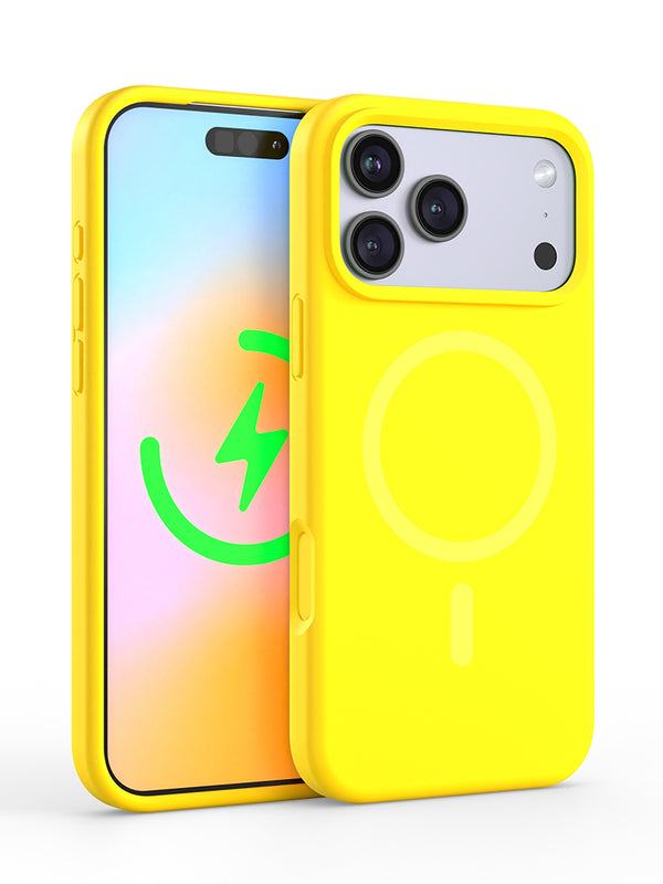 Neon Yellow Silicone iPhone Case
