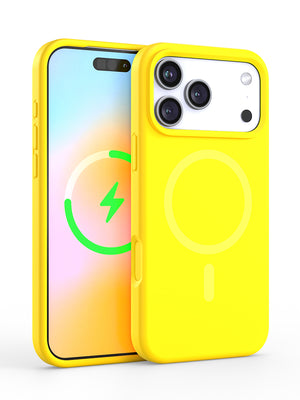 Neon Yellow Silicone iPhone Case