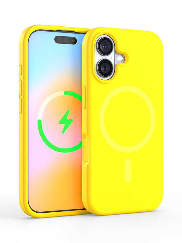 Neon Yellow Silicone iPhone Case