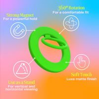 Neon Green MagSafe Ring Grip and Stand