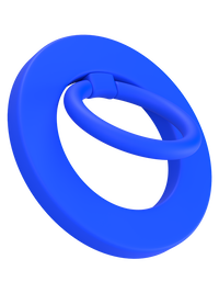 Neon Blue MagSafe Ring Grip and Stand