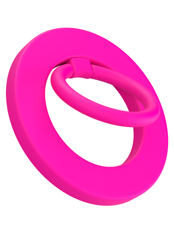 Neon Pink MagSafe Ring Grip and Stand