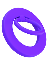 Neon Purple MagSafe Ring Grip and Stand