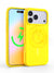 Neon Yellow Silicone iPhone Case With MagSafe Ring Grip Bundle