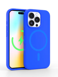 Neon Blue Silicone iPhone Case