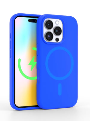 Neon Blue Silicone iPhone Case